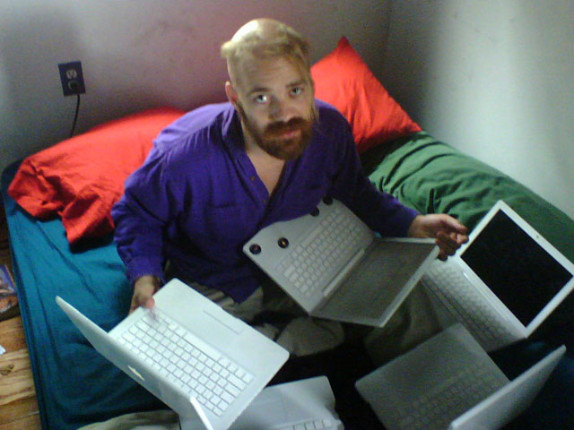 At the height of my experiment, after suffering a hard drive failure on the main laptop laptops